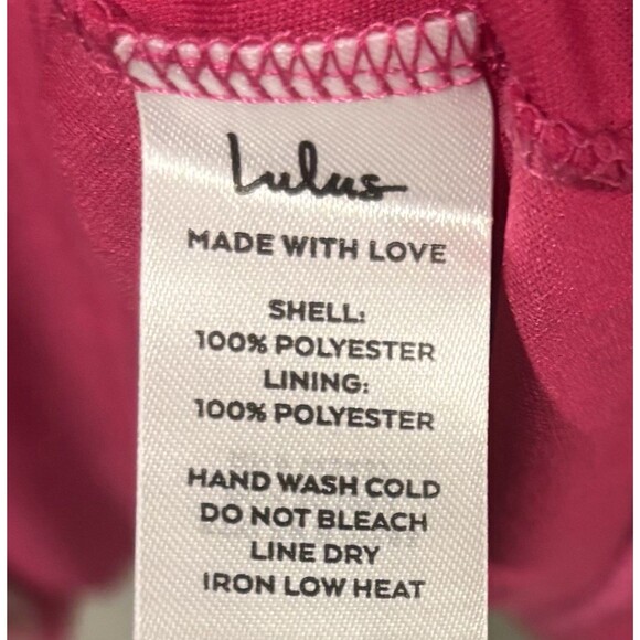 Lulu's Fuchsia Ruched Tie-Shoulder Ruffle Mini Dress - Picture 7 of 8